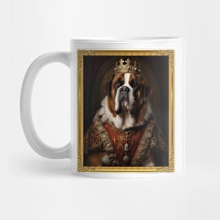 Majestic St. Bernard - Medieval Swiss Queen (Framed) Mug